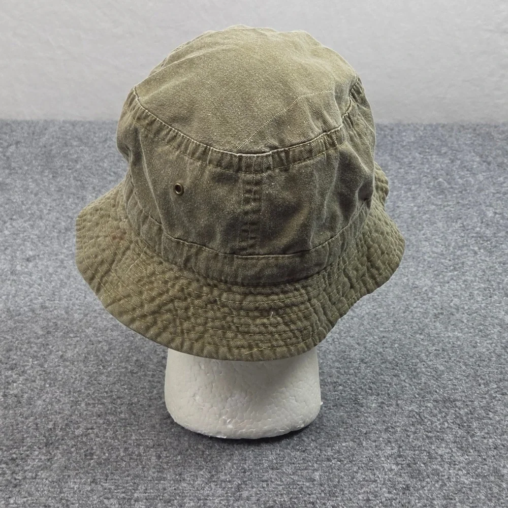 Olive Green Bucket Hat Medium Olive Green Outdoor Sun Utility Grunge Fishing Cap